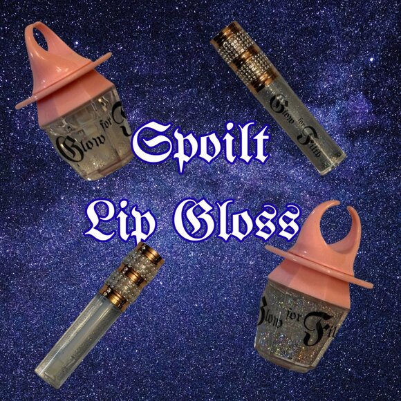 SPOILT Lip Gloss – Clear or Glitter – Tube/Ring Options - Picture 1 of 7